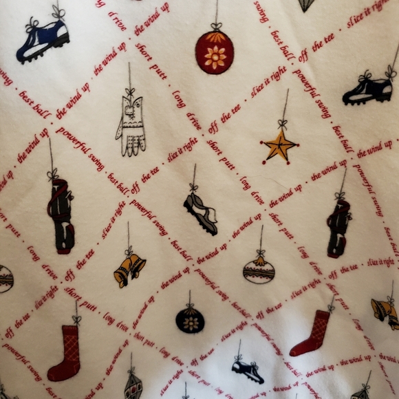 LizGolf Liz Claiborne Women's M 1/4 Zip Short Sleeve Holiday Golf Shirt - Picture 6 of 10